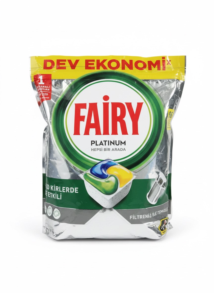Fairy Platinum Dishwasher Tablets قرص ماشین ظرفشویی فیری پلاتینیوم ۹۶ عددی