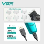 ماشین اصلاح موی سر (کلیپر حرفه‌ای) وی جی آر مدل V-196