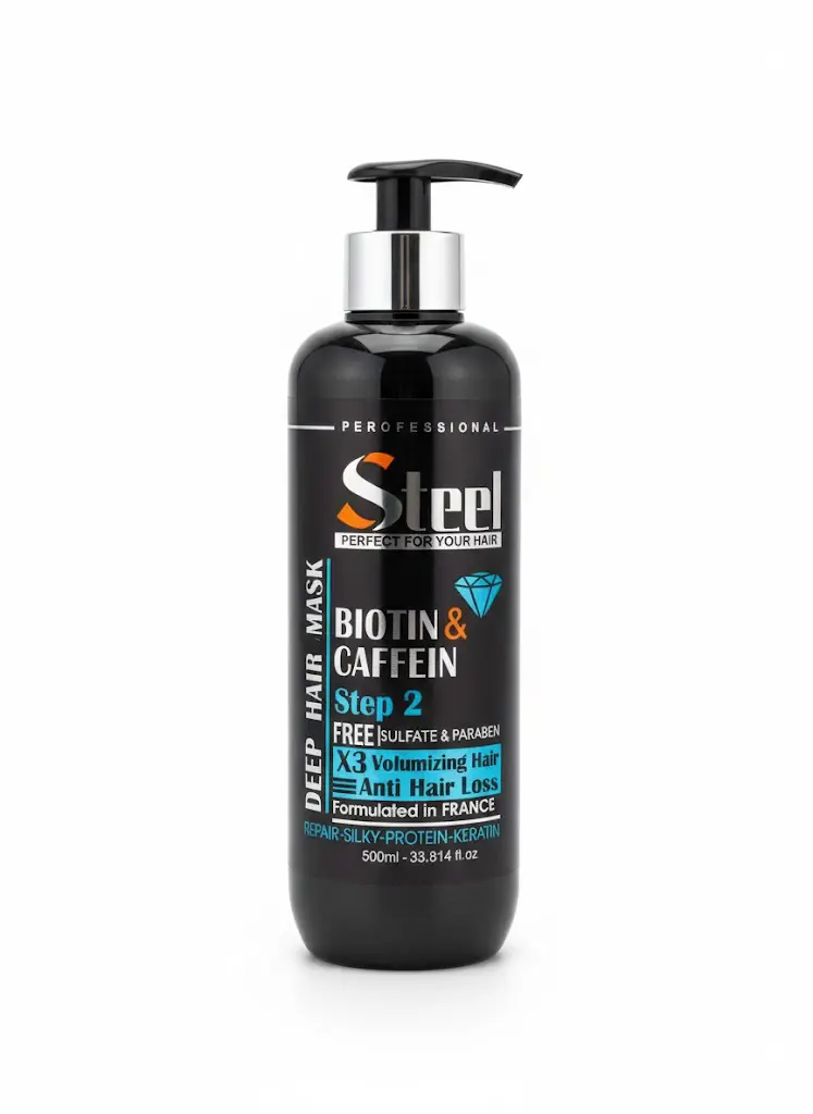 steel-mask-500ml ماسک مو حجمدهنده استیل 500 میلیلیتر
