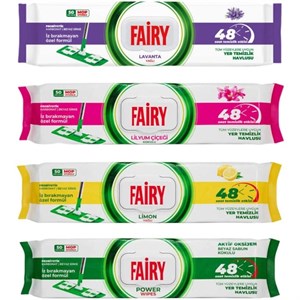 دستمال نظافت مخصوص تی فیری (Fairy) بسته 50 عددی ترکیه