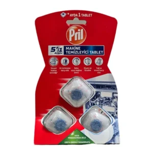 جرمگیر ماشین ظرفشویی پریل (Pril) بسته 3 عددی ترکیه